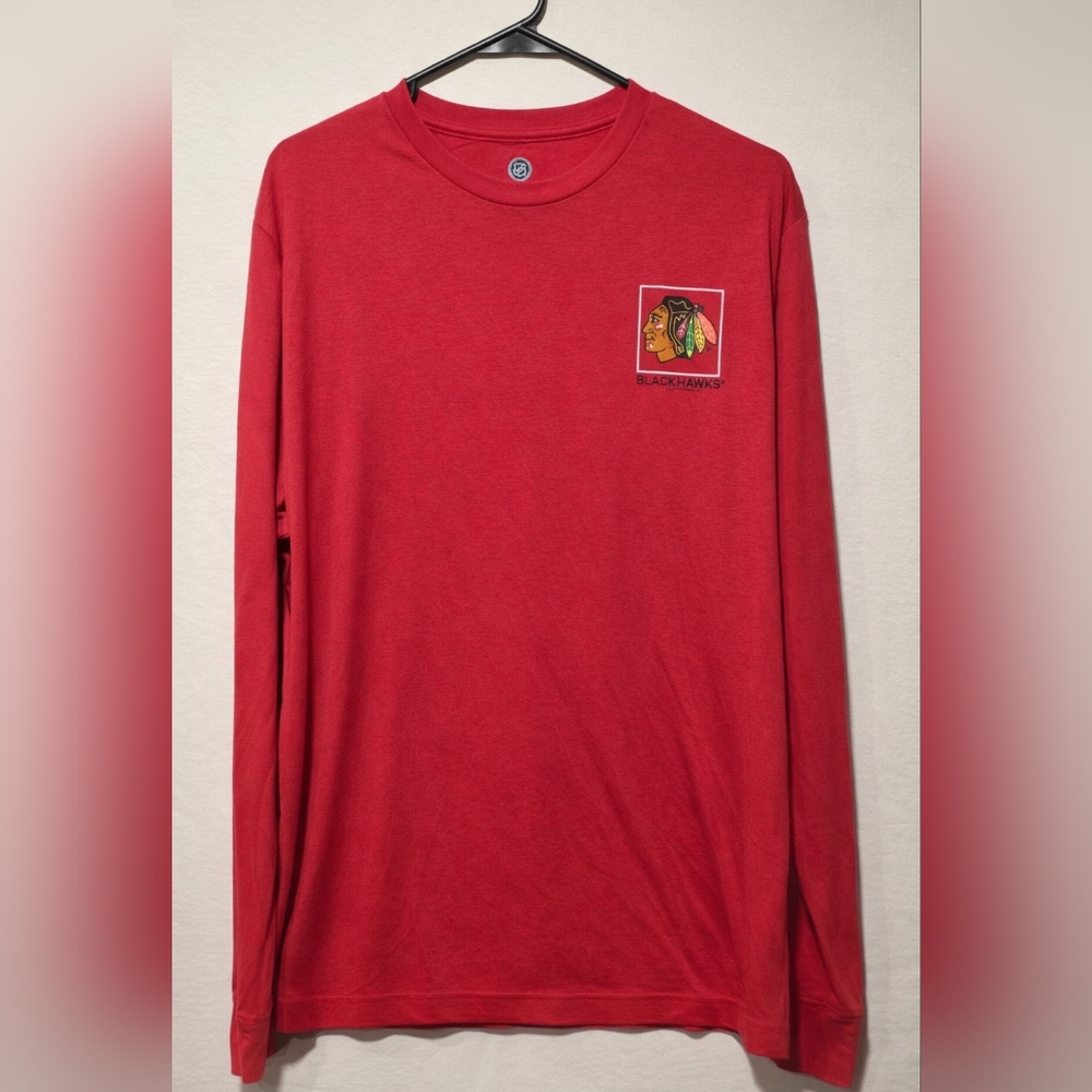 NHL Red Long Sleeve Men's Tee